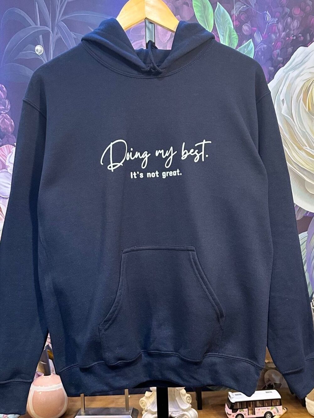 Gildan Heavy Blend S Doing My Best Quote Hoodie Statement Casual Streetwear